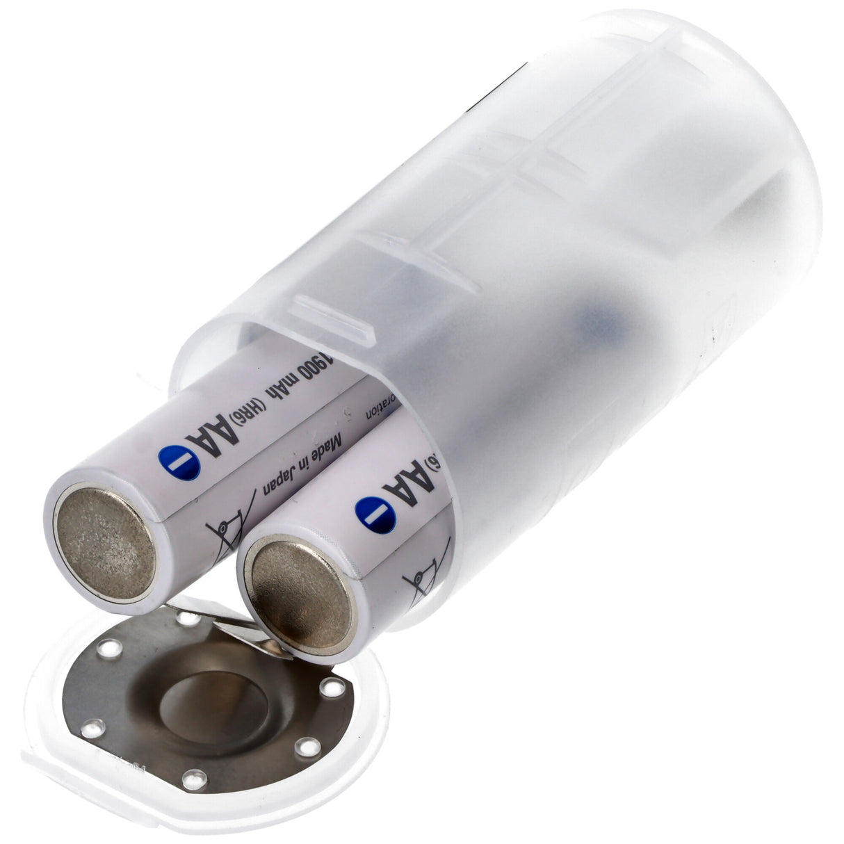 AccuCell Universal Mono D Adapter für 1 oder 2 Mignon AA Akku oder Batterien, 59,2x 32mm
