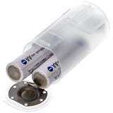 AccuCell Universal Mono D Adapter für 1 oder 2 Mignon AA Akku oder Batterien, 59,2x 32mm