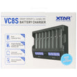 XTAR VC8S 8fach Schnell-Ladegerät für 1-8 Li-Ion 3,6V und 3,7V Akku un