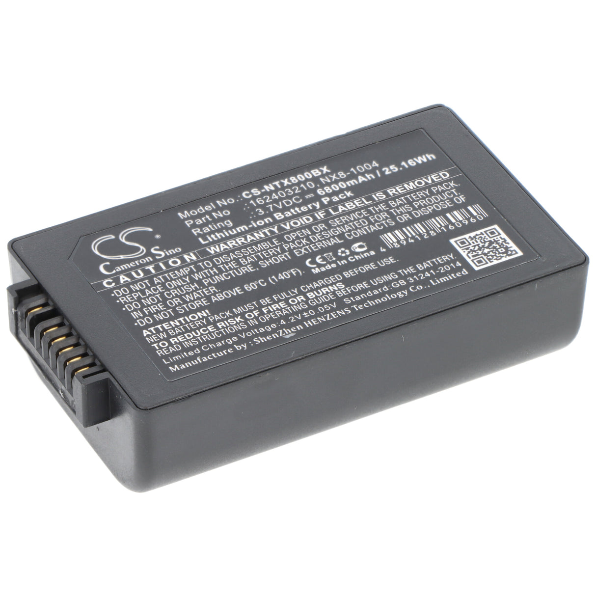 AccuCell Akku für Computer Scanner Handheld Nautiz X8 u.a. Li-Ion 3.7V 6800mAh