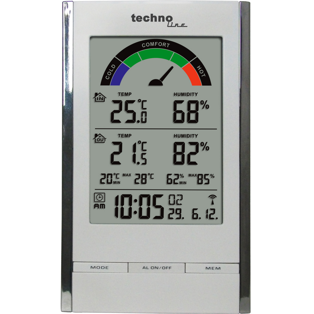 Technoline WS 9480 - Raumklima Station