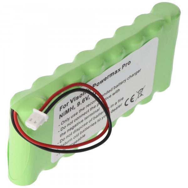 AccuCell Akku passend für den Visonic 0-9912-G, GP220AAH8BMX, GP180AAH8BMX, 103-300672 9,6V 2100mAh