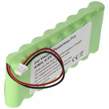AccuCell Akku passend für den Visonic 0-9912-G, GP220AAH8BMX, GP180AAH8BMX, 103-300672 9,6V 2100mAh