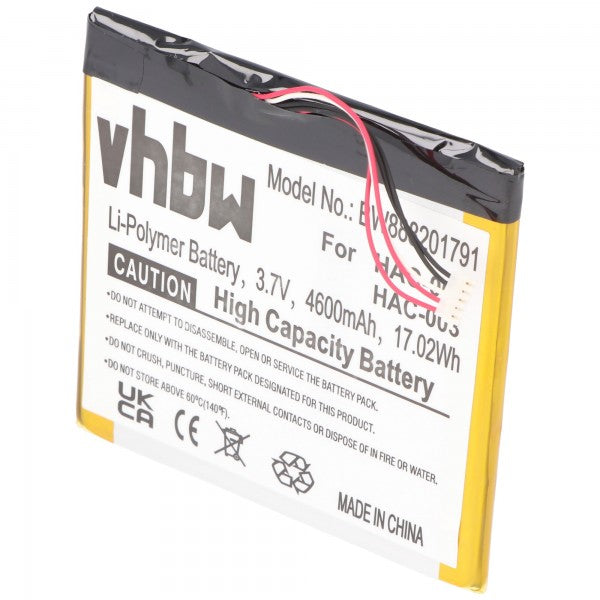 AccuCell Akku Nintendo Switch HAC-001 wie HAC-003 3,7V 4600mAh