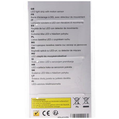 Heitech LED-Lichtleiste mit Bewegungsmelder, batteriebetriebene Lichtleiste, kabellos, inklusive 3x Mignon AA Batterien