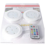 Heitech LED Licht 3er-Set mit Fernbedienung, flexible Unterbauleuchte mit Licht in verschiedenen Farben, inklusive 3x AAA Batterien und 1x CR2025 Batterie