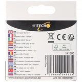 Heitech Adapter 3-er Set für Micro-USB und Mini-USB auf USB-C Stecker