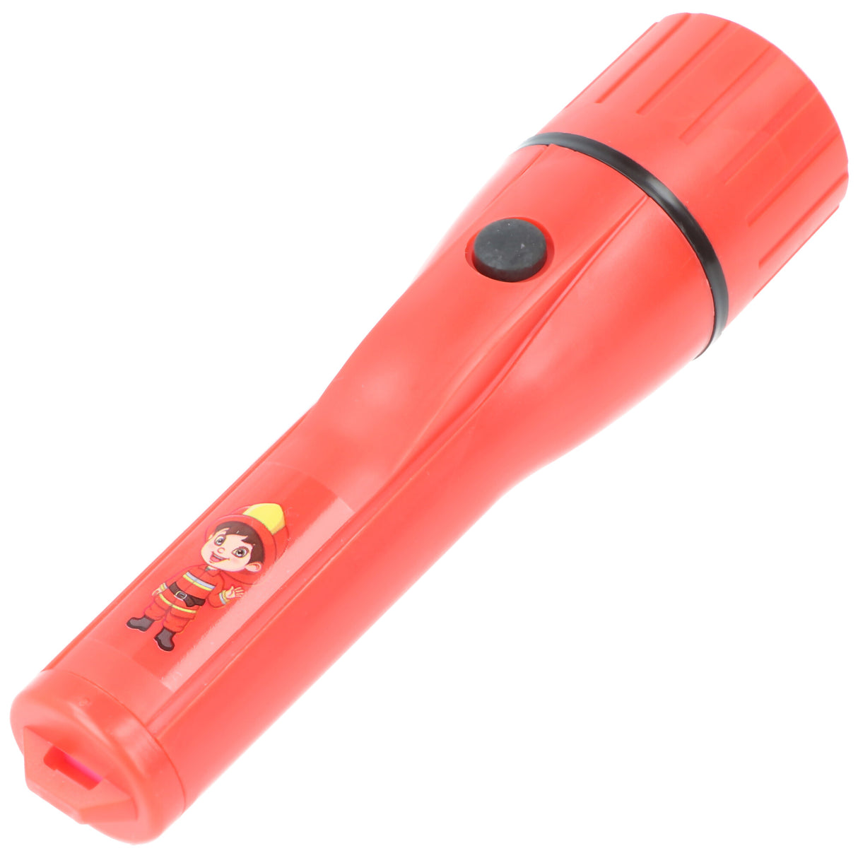 AccuCell LED Kindertaschenlampe im tollen Feuerwehrmann Design, einfach zu bedienen, nur 135 Gramm schwer, Lieferung erfolgt mit 2x AA Batterien