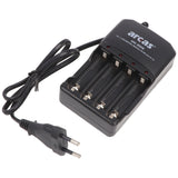 Arcas Ladegerät inklusive 4 Mignon AA NiMH Akkus mit 2700mAh zum Sparpreis
