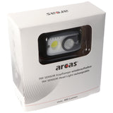 Arcas 9 Watt Sensor Kopflampe, LED Stirnlampe, 6 Beleuchtungsmodi, Nylon-Kopfband, wiederaufladbar per USB-C