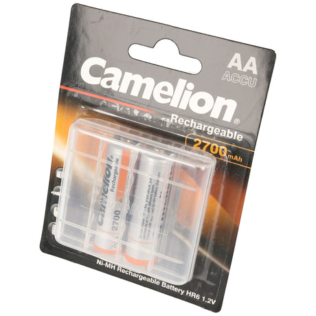Camelion AA, Mignon LR6, HR6, NiMH Akku mit bis zu 2700mAh in 2er Blisterverpackung, Abmessungen 50,5x14,1mm