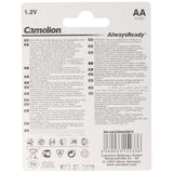 Camelion AA, Mignon LR6, HR6, NiMH Akku mit bis zu 2300mAh in 2er Blisterverpackung, Always Ready mit geringer Selbstentladung, Ready to Use Akku