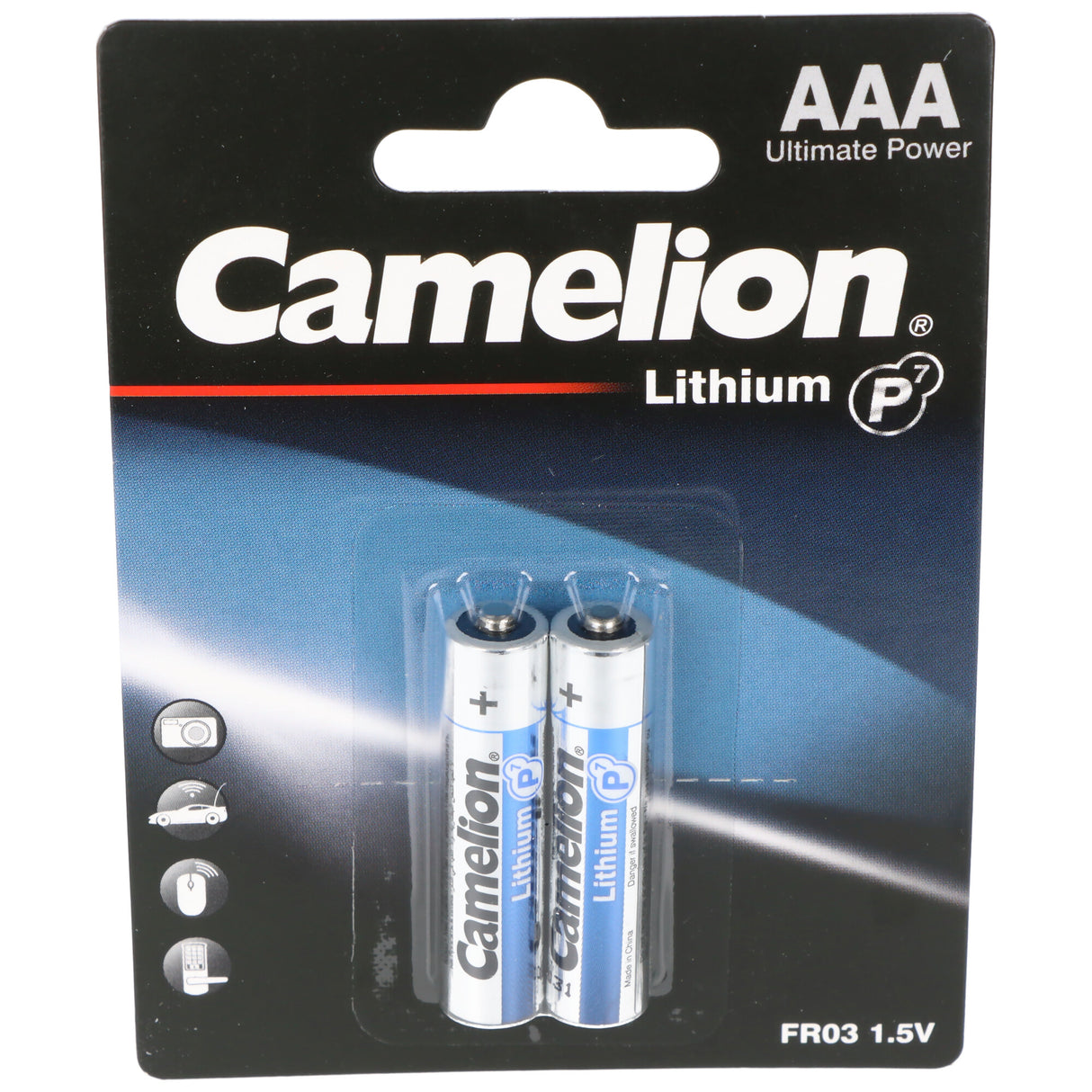 Camelion Lithium Batterie AAA, Micro, FR03, 1,5V, 2er-Blister