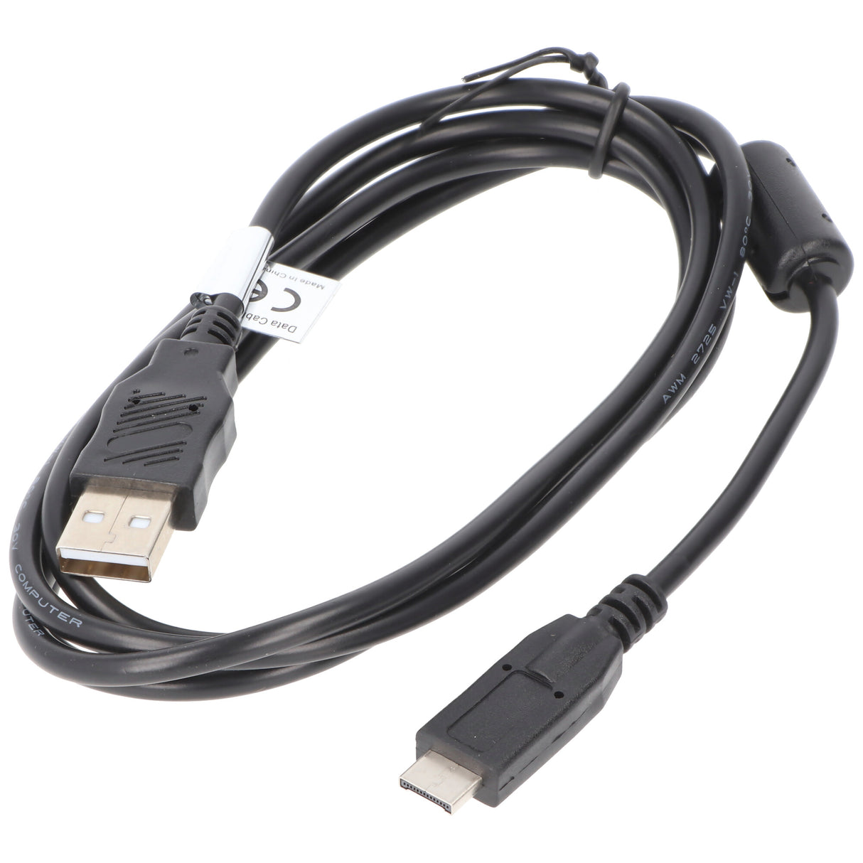 AccuCell USB-Verbindungskabel passend für die Panasonic Lumix DMC-FT1, DMC-FT2, DMC-FZ38, DMC-GH1, DMC-TZ6, DMC-TZ7, DMC-TZ10