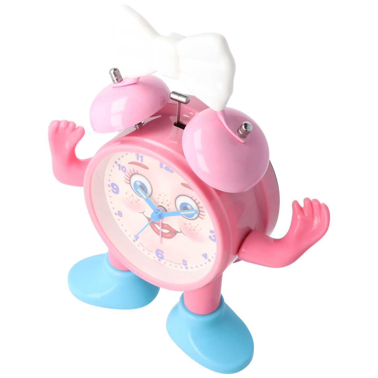Technoline ABC spielerisch die Uhrzeit lernen, Miss Ticki der Kinderwecker pink weiß, inklusive Batterie
