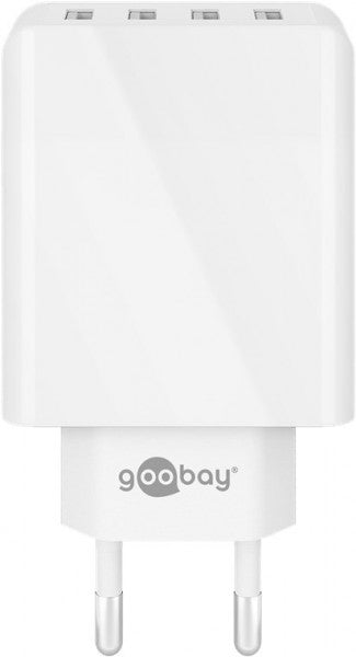 Goobay 4-fach USB-Ladegerät 30W bis zu 4 Geräte gleichzeitig laden