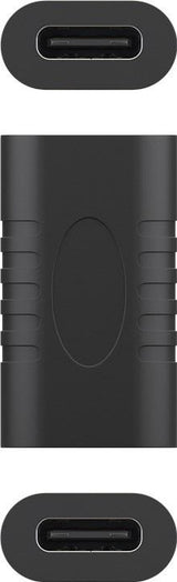 AccuCell Adapter USB-C™ auf USB-C™ zum einfachen Verbinden von zwei USB-C™-Kabeln, schwarz