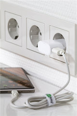 Goobay USB-C™ Ladeset 1 A - Netzteil mit Type-C™ Kabel 1m (weiß)