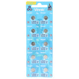 Vinnic Knopfzellen AG11, Batterie, 7,9x7,9x2,1mm (10 St.)