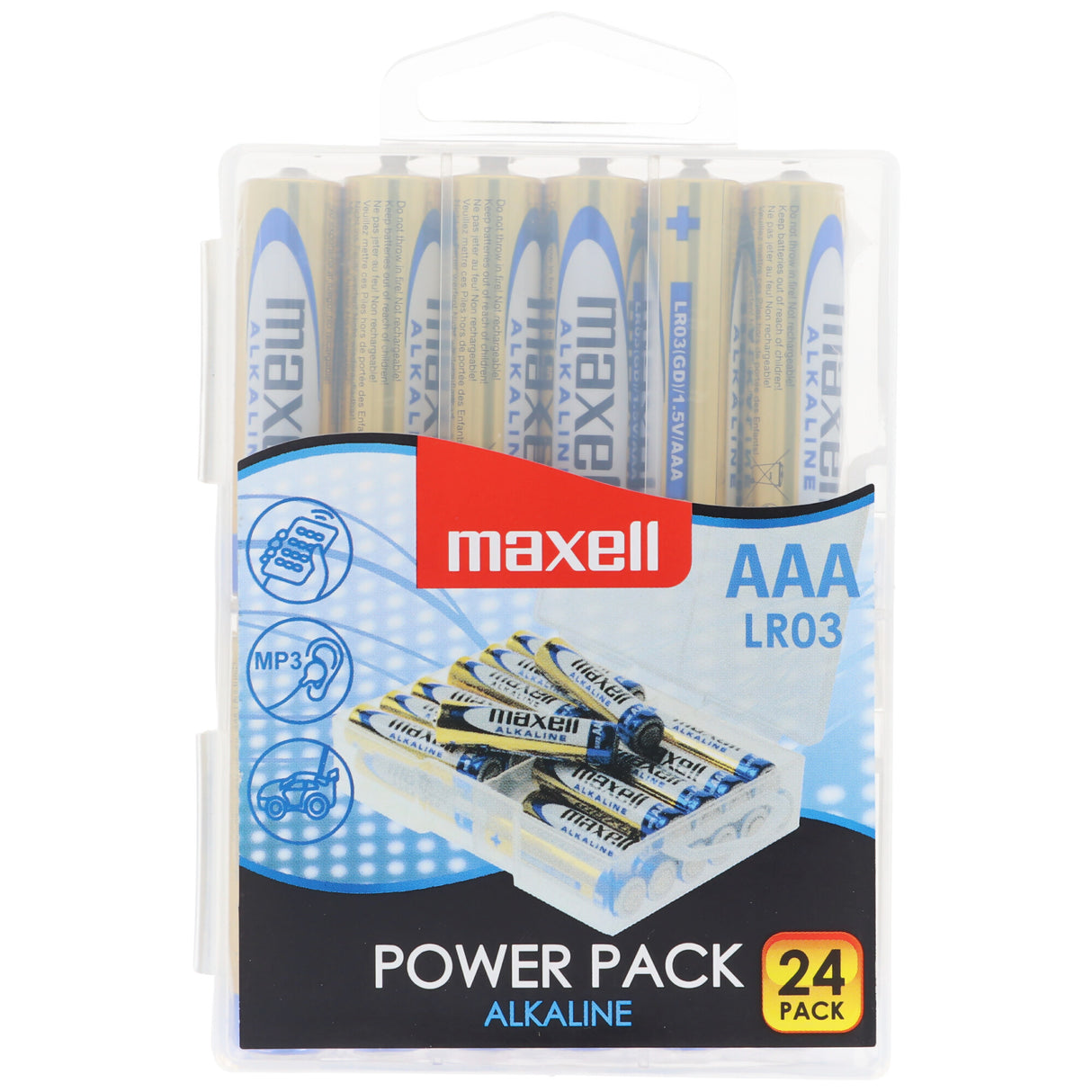 Maxell Alkaline Batterie LR03 AAA 1,5V Batterie 24er Pack
