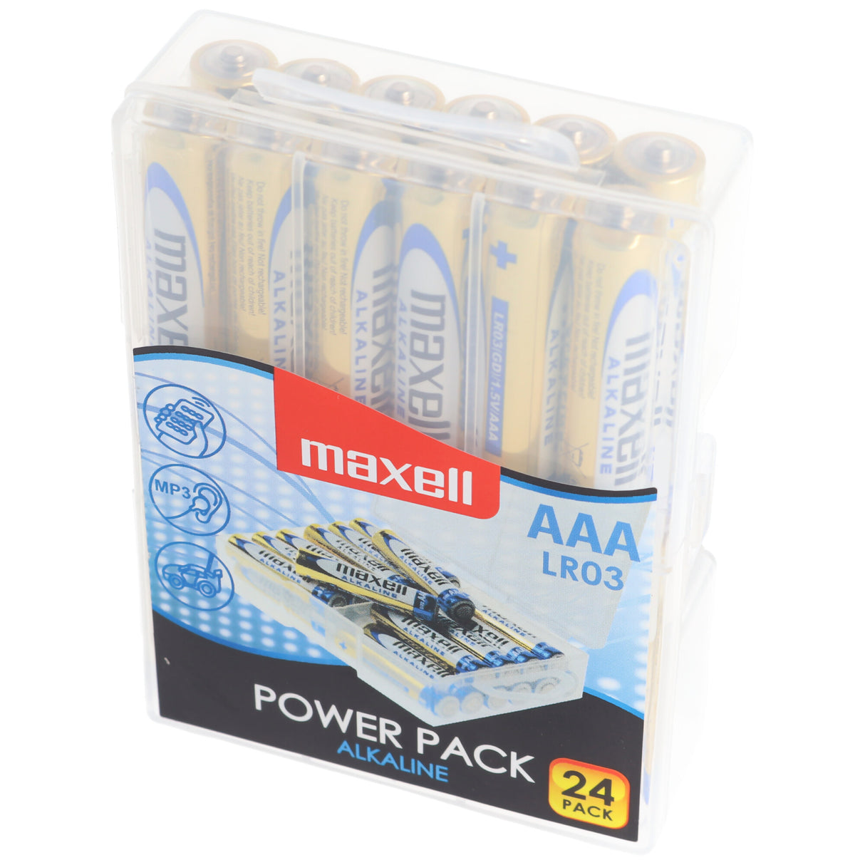 Maxell Alkaline Batterie LR03 AAA 1,5V Batterie 24er Pack