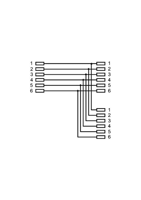 Goobay ISDN T-Adapter - RJ11/RJ14-Buchse (6P4C) > 2x RJ11/RJ14-Buchse (6P4C)