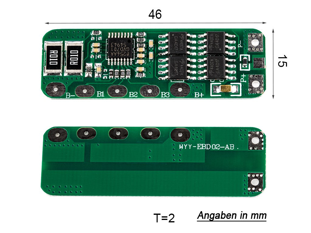 4S PCB/PCM - Keeppower WYY-EBD02-AB (Schutzelektronik)