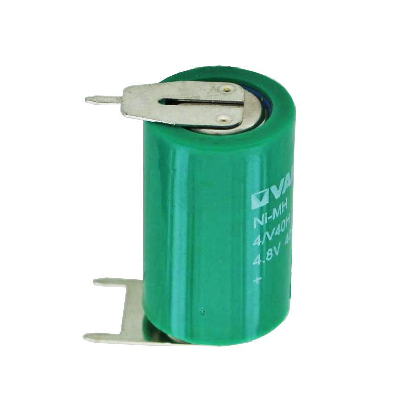 Varta 4/V40H NiMH battery 55604, 55604604059, MH 13654 mit 3-er Print -/++
