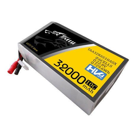 Tattu 6S 32000mAh 22,8V 10C 6S1P HV Hochspannungs-Lipo-Akku mit AS150+XT150