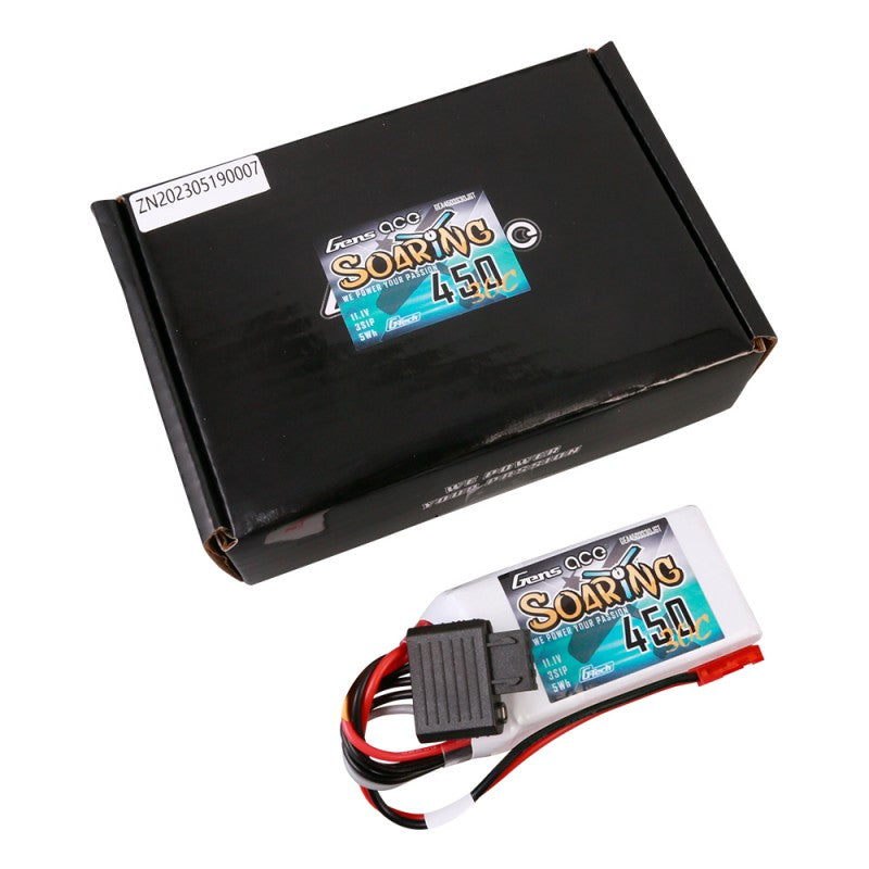 GensAce G-Tech Soaring 3S 450mAh 11,1V 30C JST-SYP
