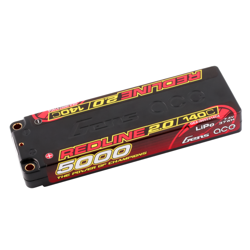 5000mAh / 2S / 5.0mm bullet