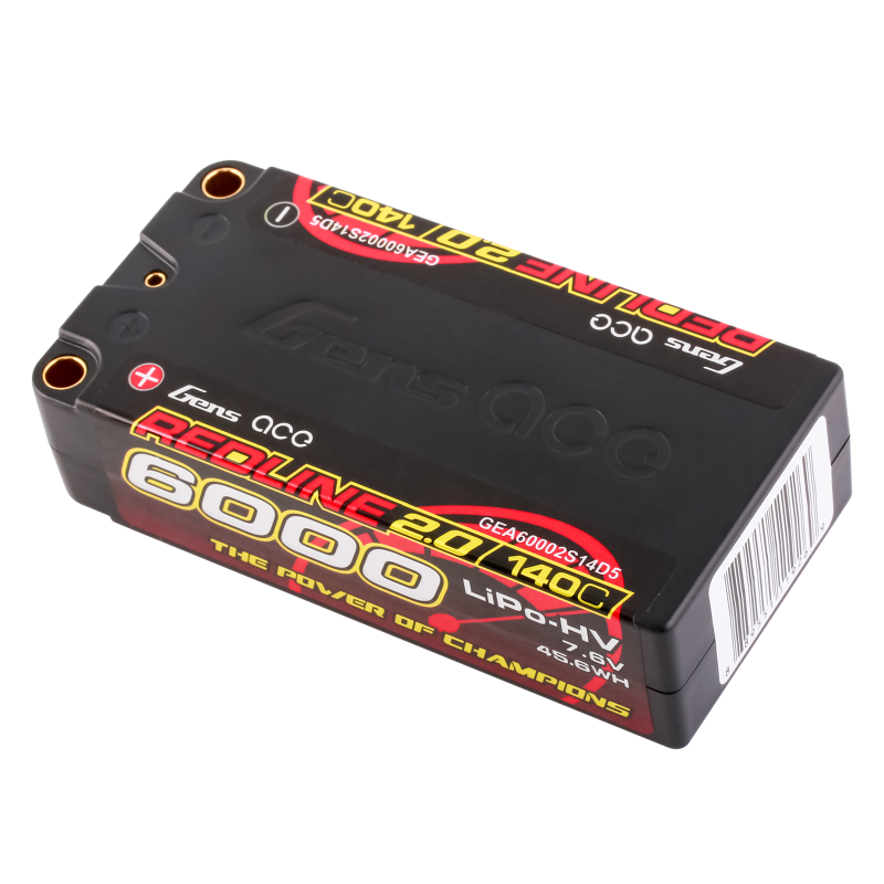 6000mAh / 2S / 5.0mm bullet
