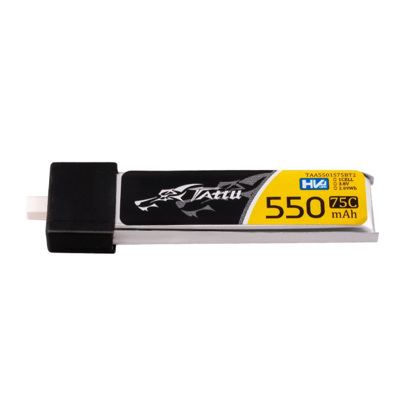Tattu 1S 550mAh 75C 3,8V HV Lipo-Akku mit BT2.0-Stecker (5 Stück)