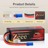 Zeee Premium Series 4S 9000mAh 15,2V 120C Hardcase EC5 (2 Stück)