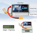 Zeee 4S 1500mAh 14,8V 120C Graphen-Akku XT60 (2 Stück)