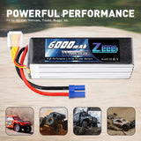 Zeee 6S 6000mAh 22,2V 100C Lipo Akku EC5 (2 Stück)