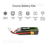 Ovonic Air 4S 2200mAh 14,8 V 50C XT60 Lipo Akku