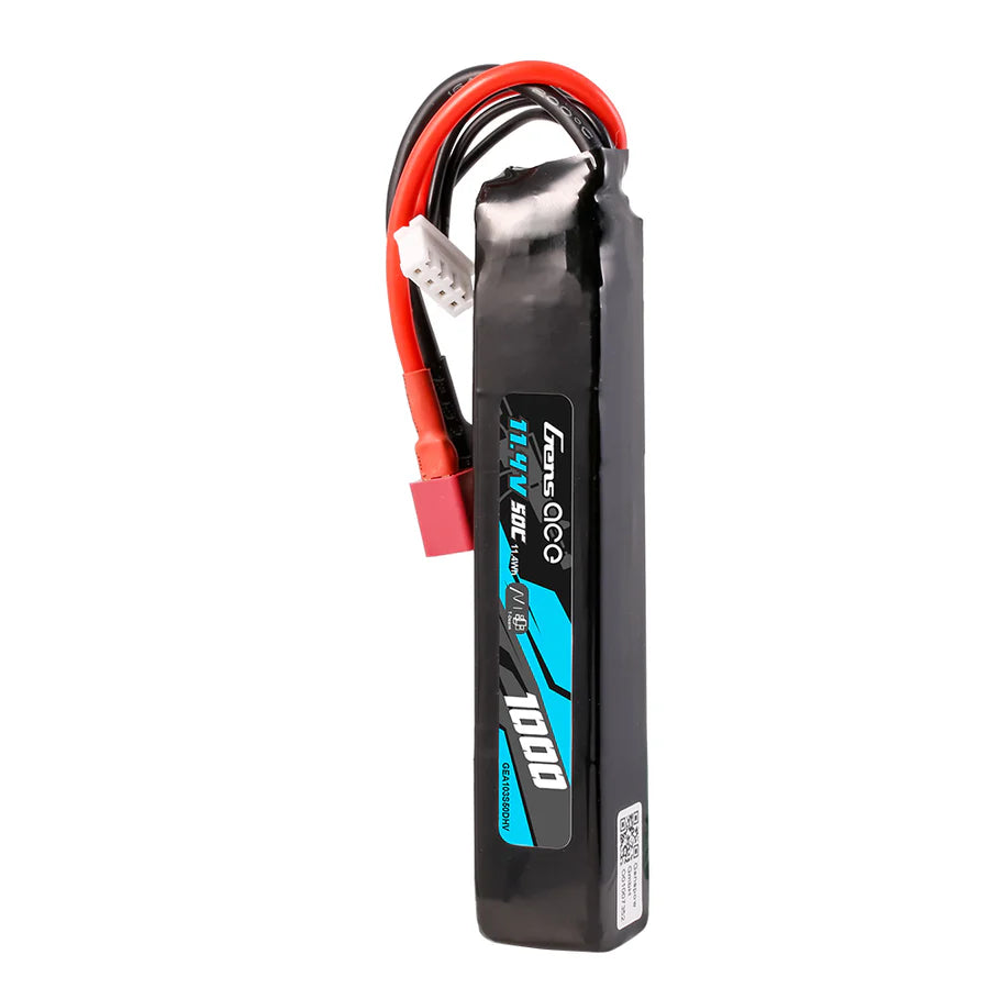 Gens Ace 1000mAh 3S 50C 11,4V HV LIPO Akku mit Deans(T)