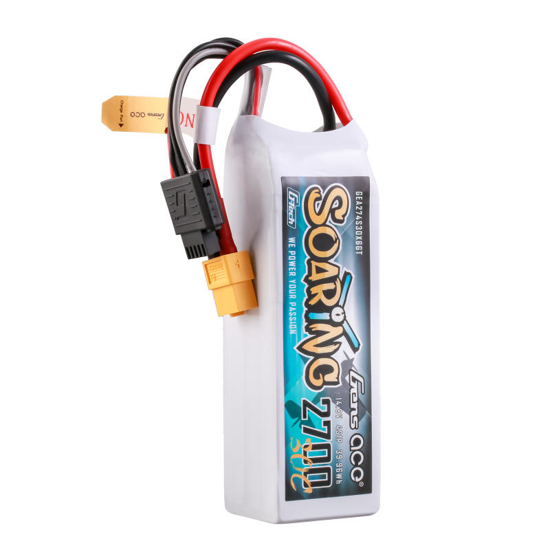 Gens ace G-Tech Soaring 2700 mAh 14,8 V 30 C 4S1P LiPo-Akku mit XT60-Stecker