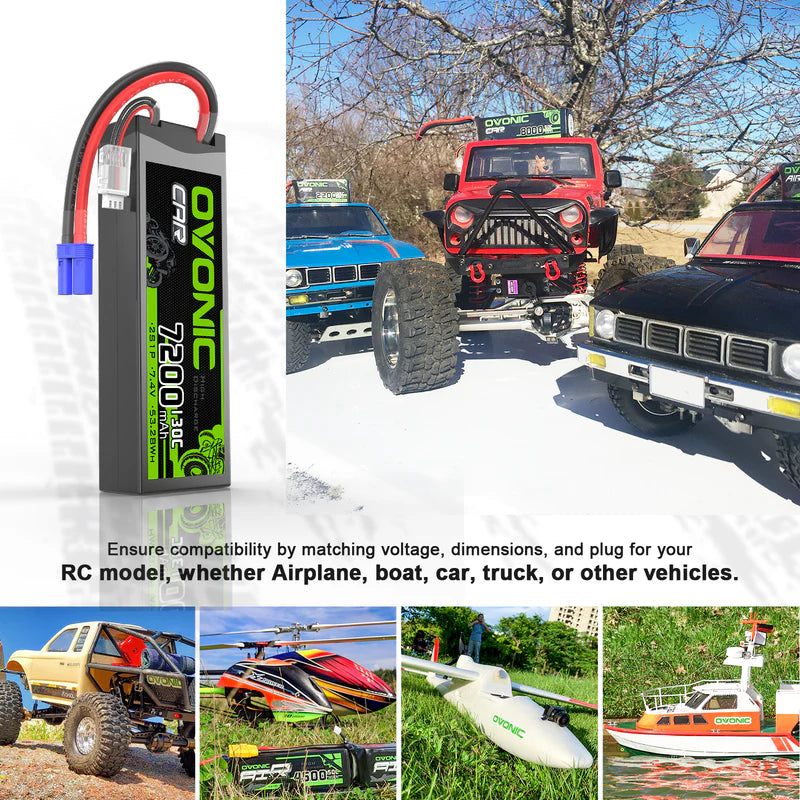 7200mAh / 2S / EC5