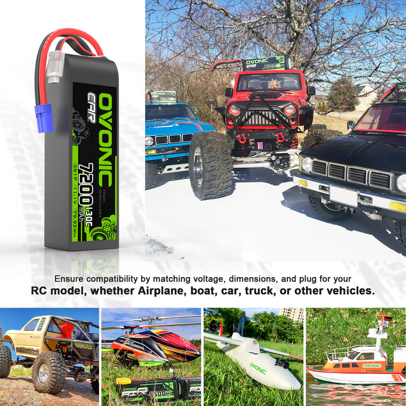 7200mAh / 3S / EC5