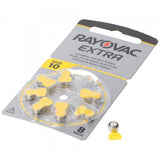 Rayovac HA10 PR70 Hörgeräte Batterien Extra Advanced 8er Sparpack 6 + 2 Gratis 5000252100966 (8 St.)