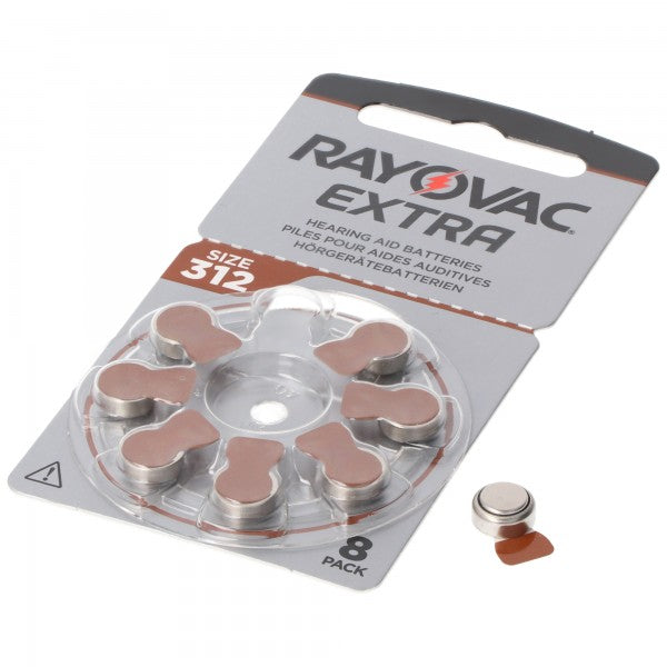 Rayovac HA312 PR41 Hörgeräte Batterien Extra Advanced 8er Sparpack 6 + 2 Gratis 5000252100980 ( 8 St.)