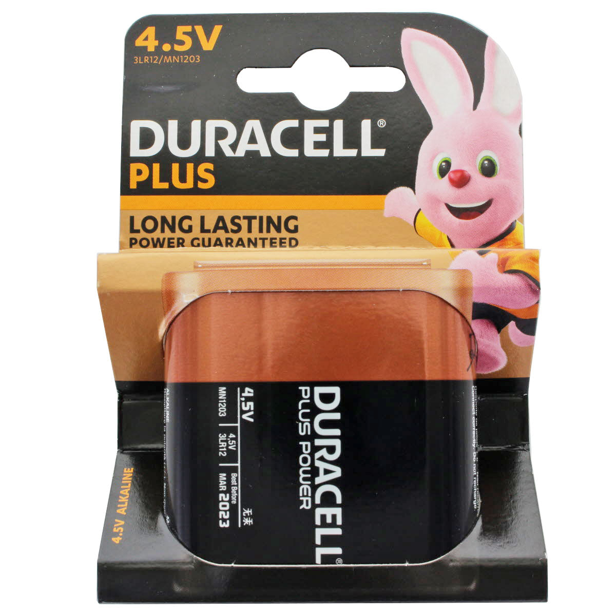 DURACELL Plus 4,5 Volt MN1203 3LR12 Flachbatterie