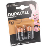 Duracell Photobatterie CR123A Ultra Lithium 3 Volt mit 1400mAh im 2er Blister