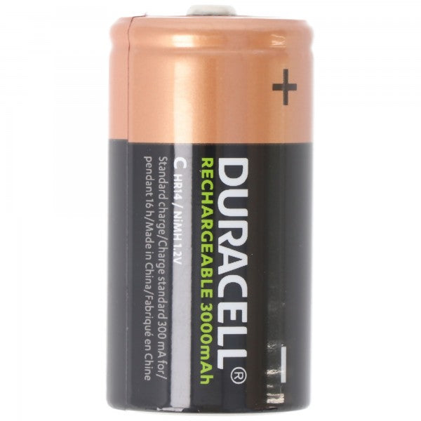 Duracell Recharge Ultra NiMH Akku HR14, Baby, Größe C, 3000mAh, 2er Blister