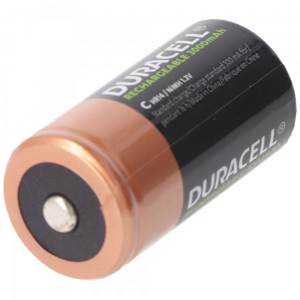 Duracell Recharge Ultra NiMH Akku HR14, Baby, Größe C, 3000mAh, 2er Blister