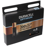 Duracell Optimum AA Mignon Alkaline-Batterien, 1.5V LR6 MX1500, 8er-Pack LR06 5000394137684