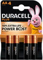 Duracell Plus Power Boost MN1500 Mignon AA Batterie 4er Blister 500039