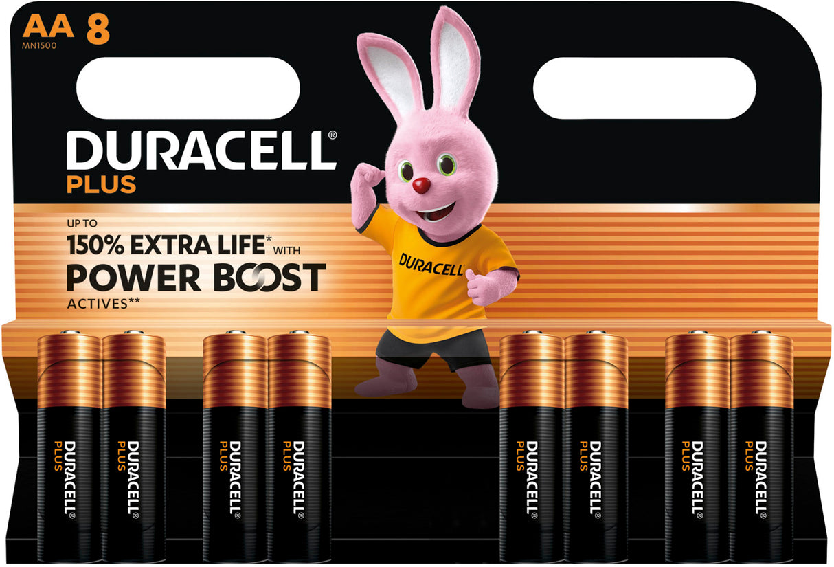 Duracell Plus Power Boost MN1500 Mignon AA Batterie 8er Blister 5000394176140